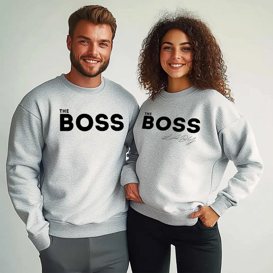 Unisex bluzy dla par The Boss / The Boss Lady