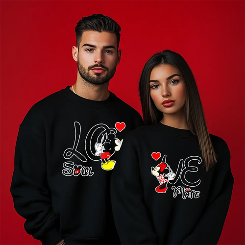 Unisex bluzy dla par Soul Mate