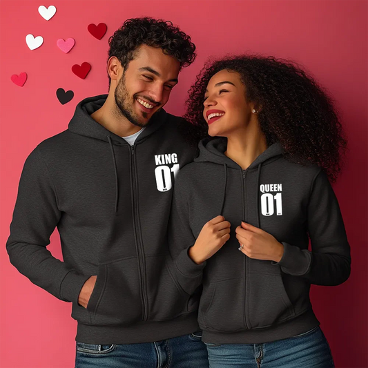 Unisex bluzy dla par 01 ciemnoszary