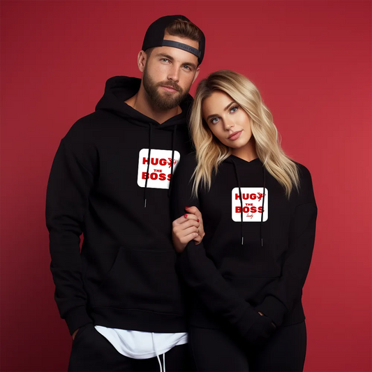 Unisex Bluzy dla par The Boss Black 2
